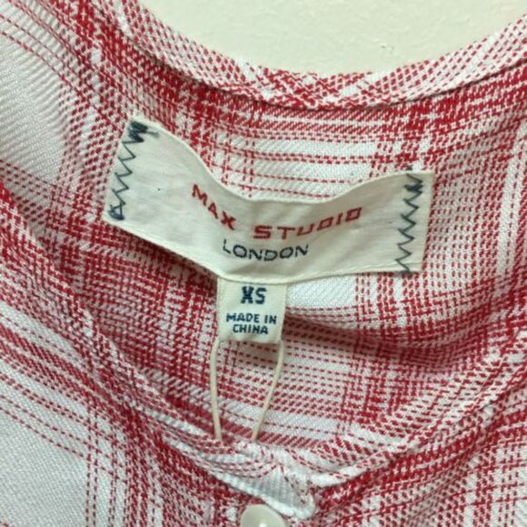 Max Studio‎ London Women's XS Plaid Tunic Tank Top - Picture 4 of 8